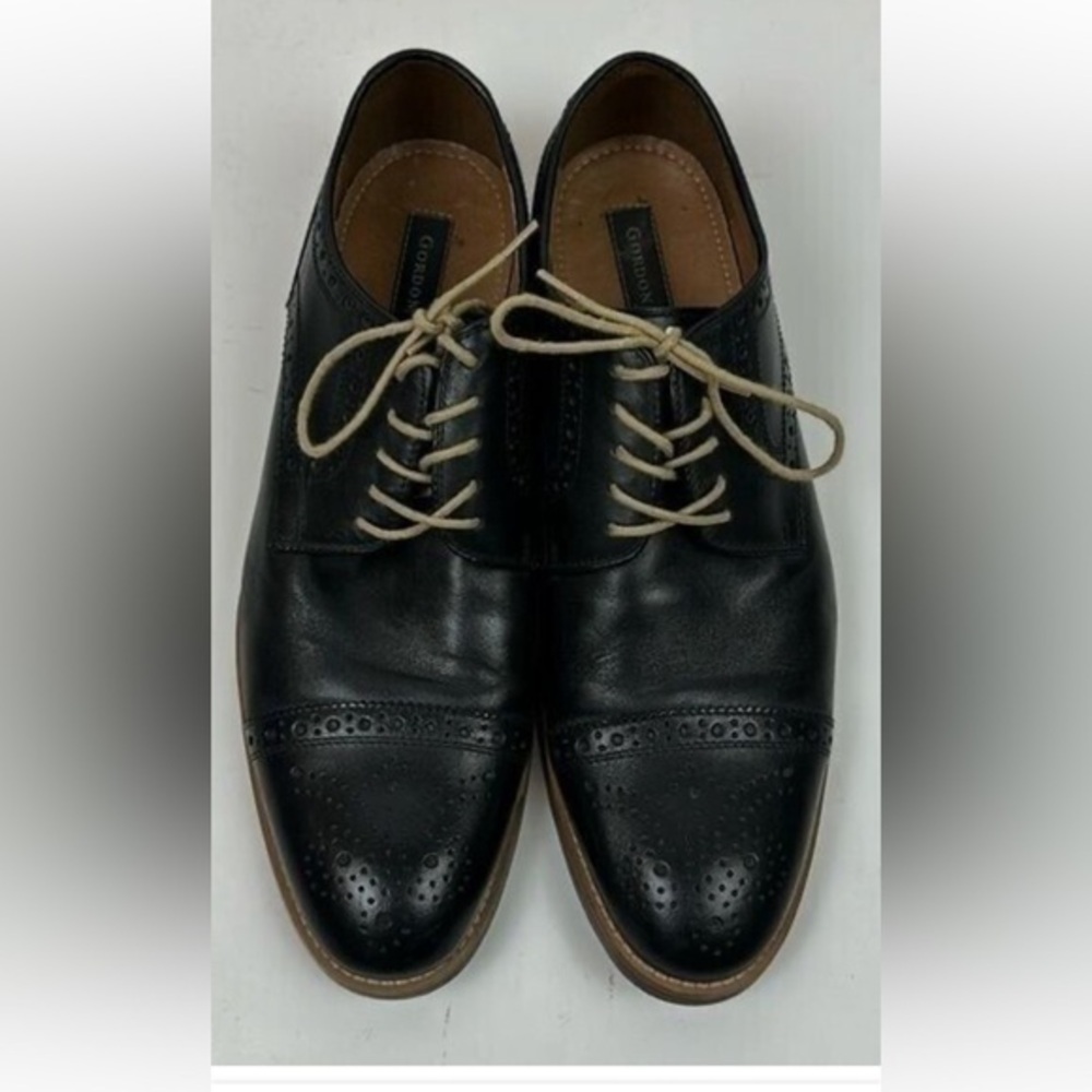 Gordon Rush Whitaker Black Leather Dress Shoes size 10